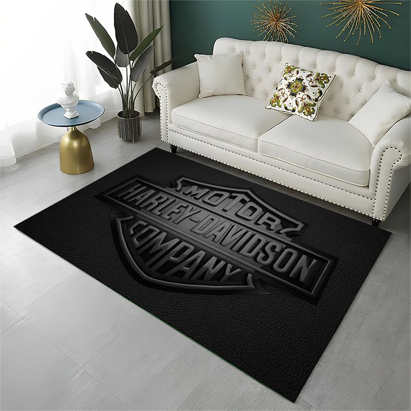 Home Decor Under 100 - เรโทร เอช-ฮาร์ลีย์ เรซซิ่ง โมโตพรมกันลื่นสำหรับห้องนั่งเล่น,ห้องนอน,ห้องเด็กเล่น,พรมนุ่มปูพื้นตกแต่งบ้านพรมห้องเด็ก