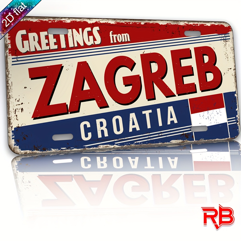 Home Decor Zagreb - ป้ายอะลูมิเนียมแบบแบน 2 มิติ - 