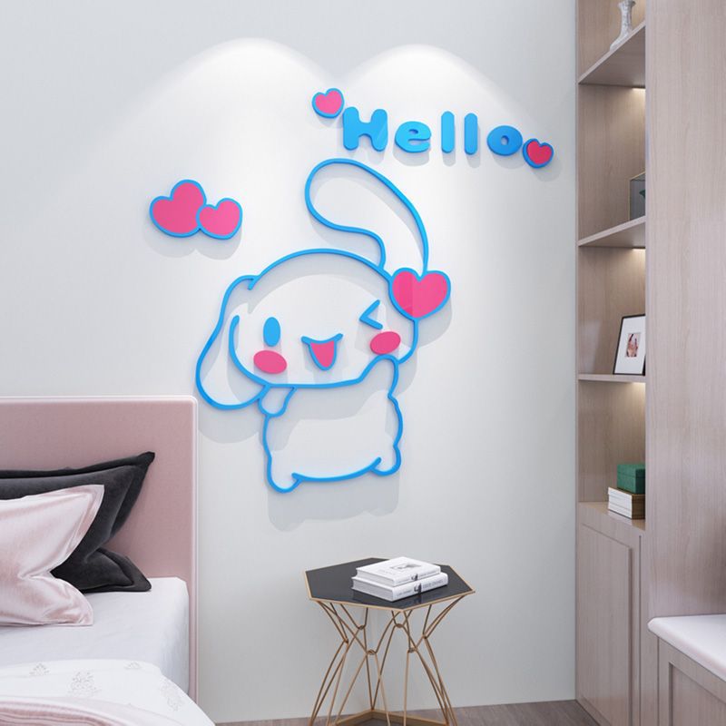 Home Decor Kolkata - ซานริโอ ซินนามอนโรล 3D อะคริลิคห้องเด็กพื้นหลังผนังตกแต่งสติกเกอร์วอลล์เปเปอร์สติกเกอร์กระจกตกแต่งบ้านหรือห้องครัว