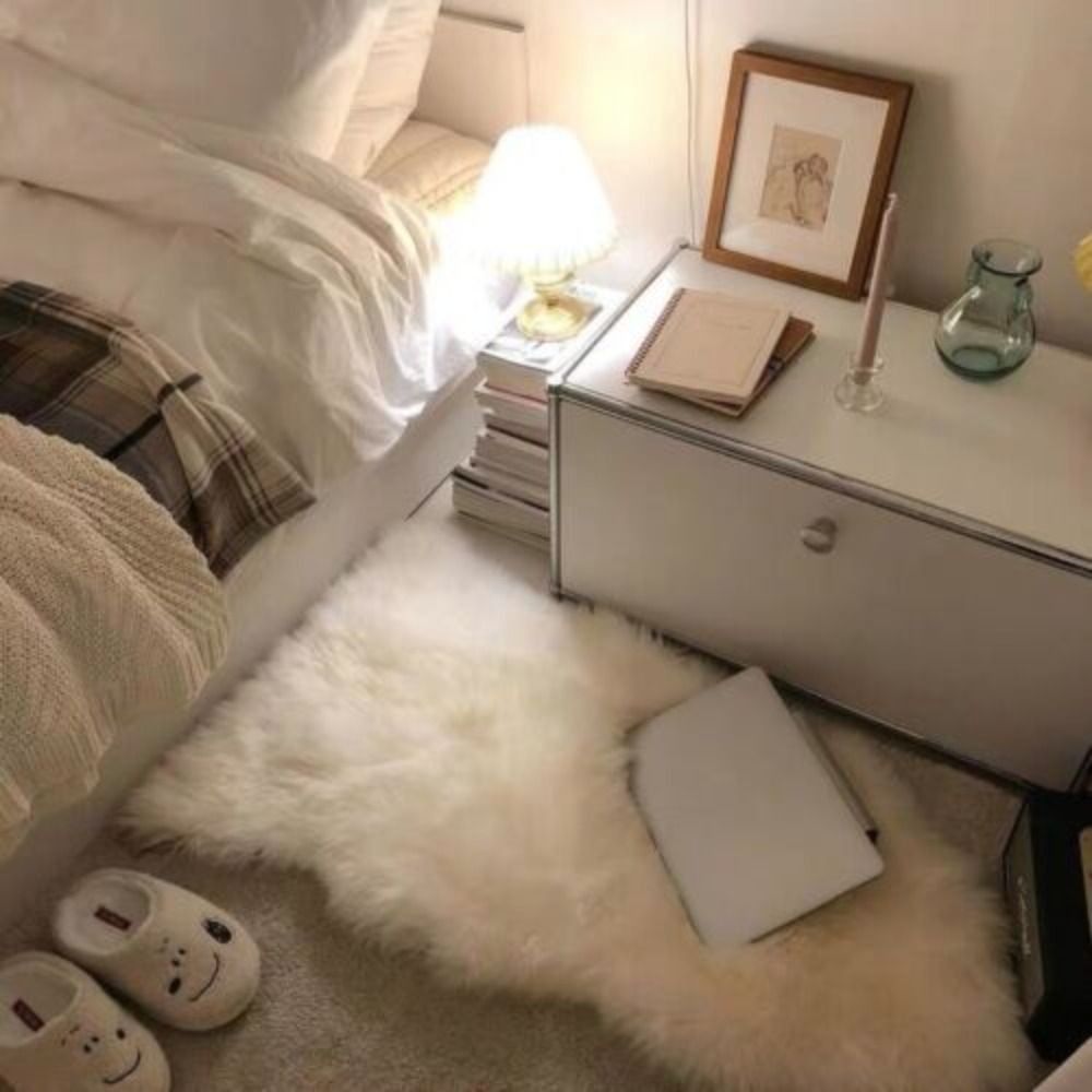 Cowhide Rug Faux - พรมขนปุยเทียมเนื้อนุ่มพรมขนแกะเทียมแบบยาวพรมขนแกะพื้นเสื่อขนนุ่มกันลื่นการตกแต่งบ้านสำหรับห้องนั่งเล่น