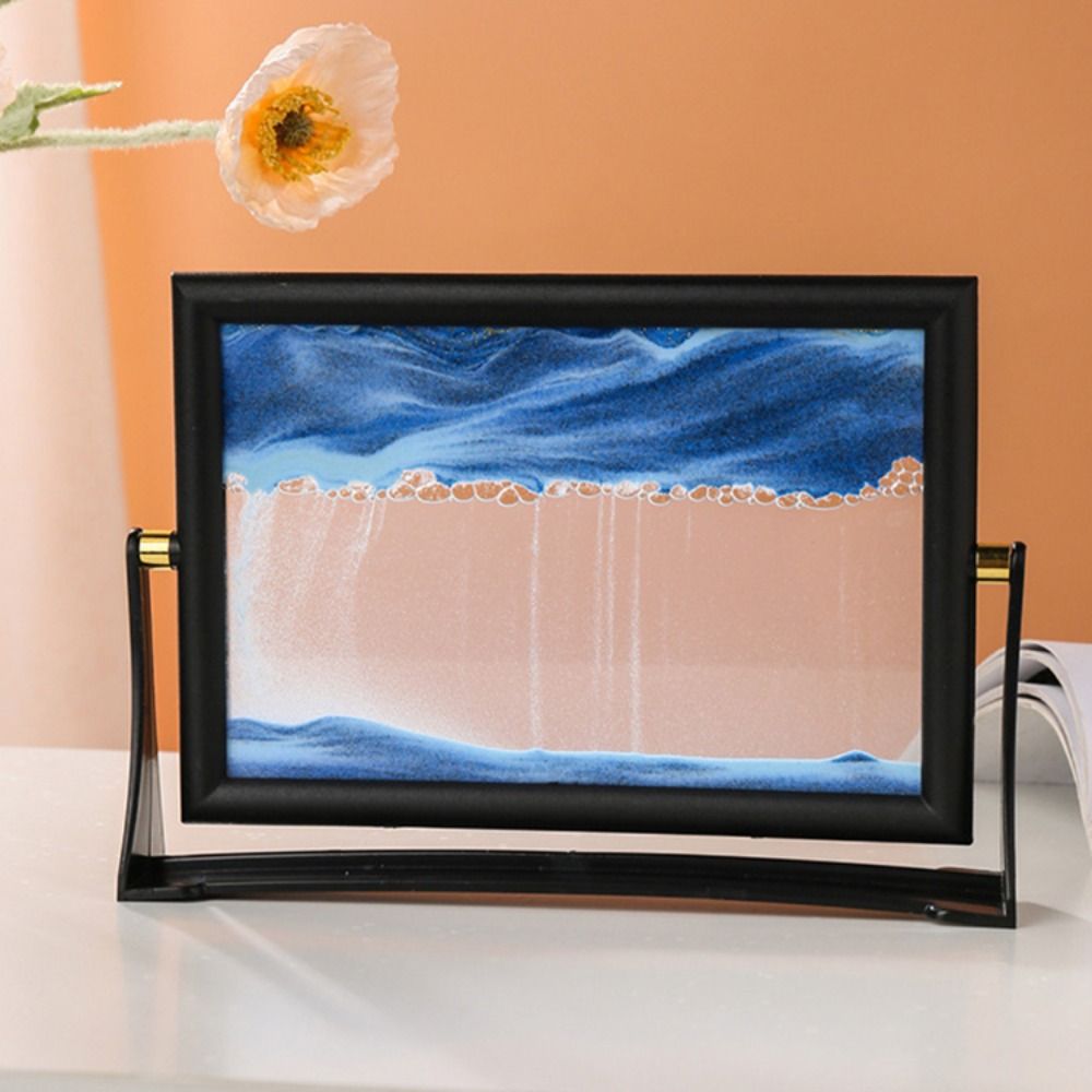 Sand Art Picture - ภาพทรายเคลื่อนไหวได้ ของขวัญคริสต์มาส ภาพวาดทรายไหลในแก้ว ของตกแต่งบ้าน ทิวทัศน์ทราย