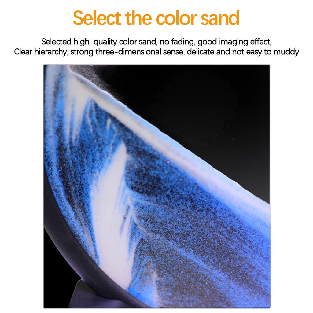 Sand Art Picture - ภาพศิลปะทรายเคลื่อนไหว ภาพวาดทรายไหล นาฬิกาทรายทรงกลมแบบไดนามิกสำหรับ