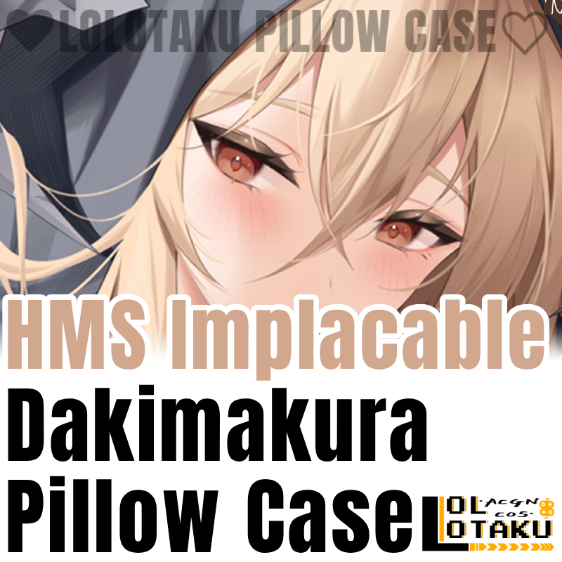 Home Decor Xmas - ปลอกหมอนข้าง HMS Implacable Dakimakura Azur Lane