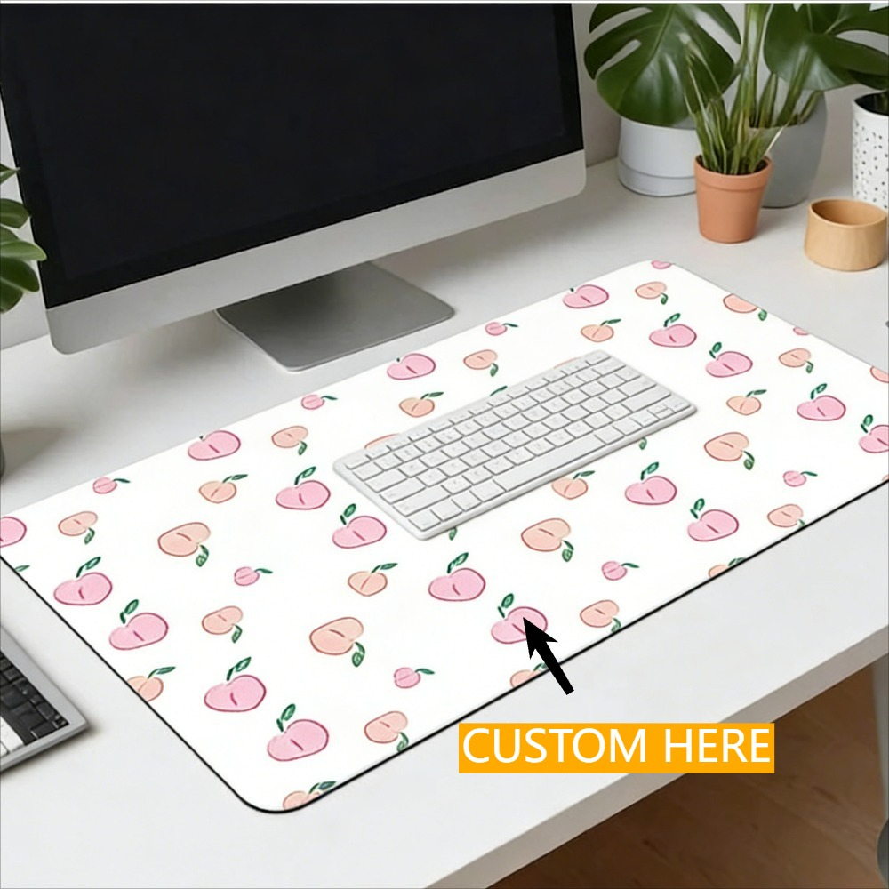 Home Decor Fabric - แผ่นรองเมาส์แบบกำหนดเอง 1 ชิ้นพร้อมรูปภาพ - แผ่นรองโต๊ะแบบปรับแต่งได้สำหรับแล็ปท็อป เหมาะสำหรับสำนักงาน