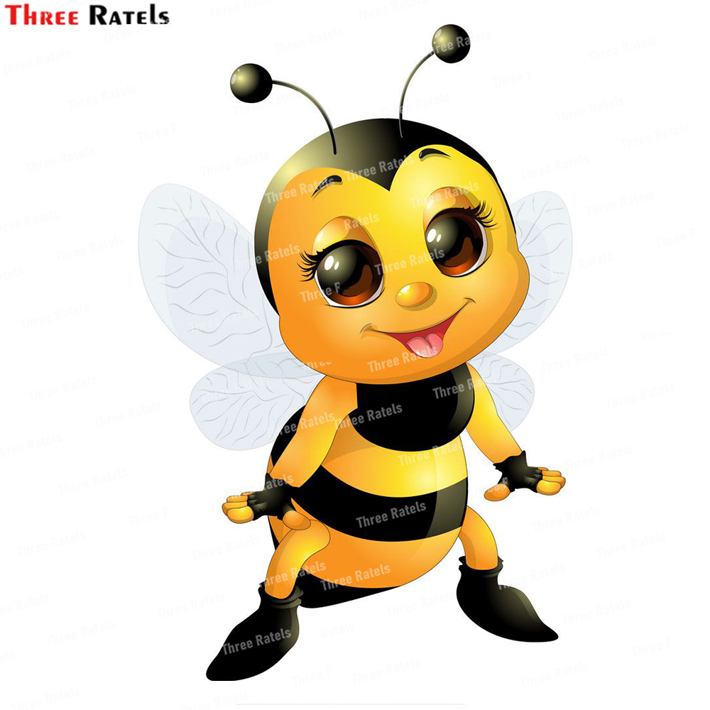 Home Decor Vector - สามRatels L6 ผึ้งที่สวยงามพร้อมถังเวกเตอร์Modern Artห้องนั่งเล่นตกแต่งบ้านสติ๊กเกอร์ติดผนังห้องน้ําDecal