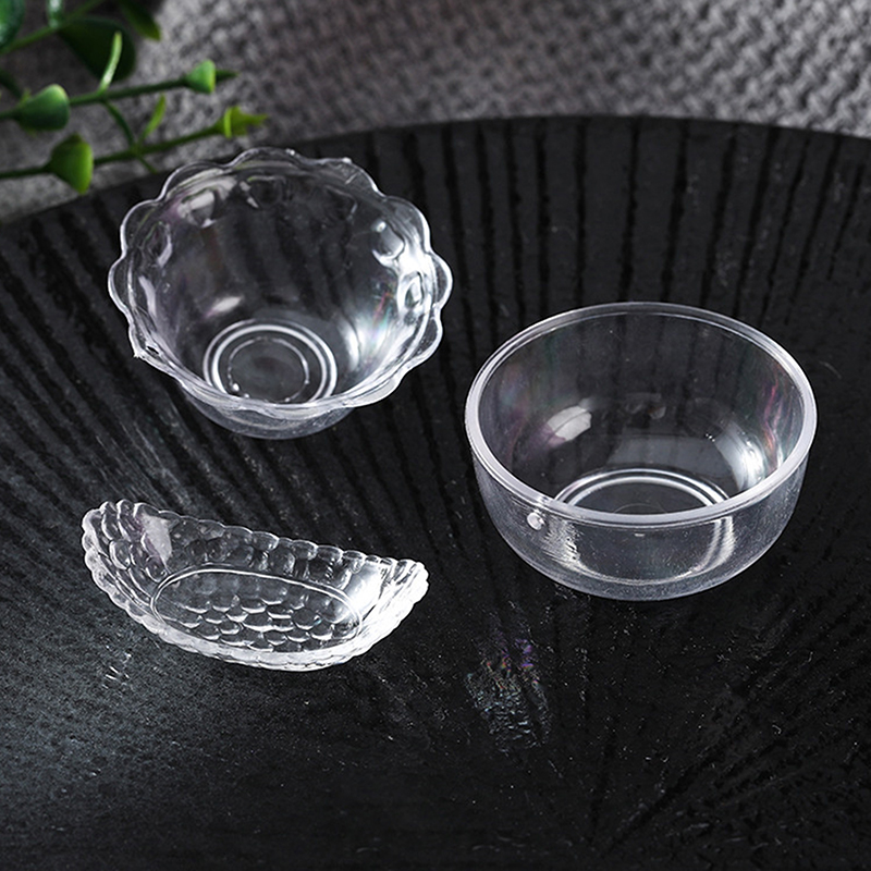 Home Decor Kolkata - 3 ชิ้นตุ๊กตามินิชามอาหารขนาดเล็กเล่นฉากตกแต่งตุ๊กตาเฟอร์นิเจอร์ห้องครัวอุปกรณ์เสริม