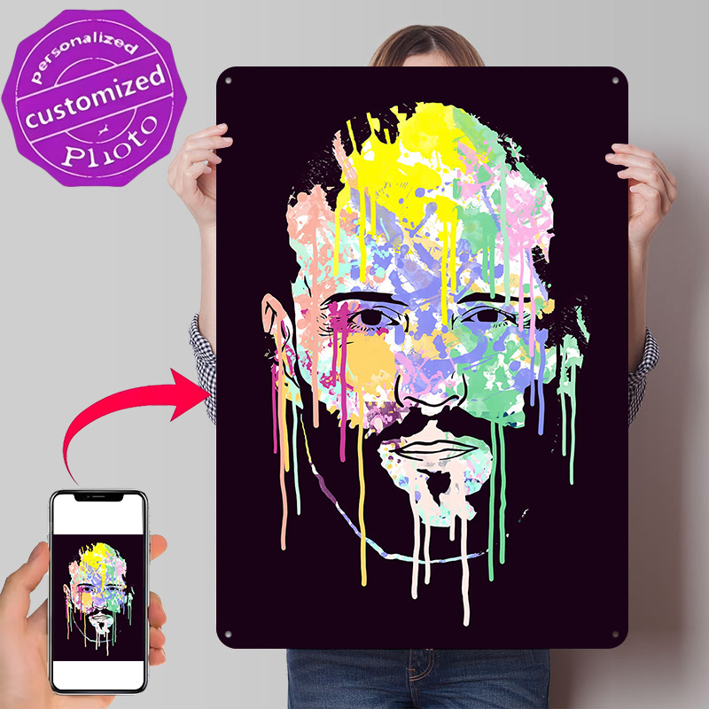 Home Decor Vector - ป้ายโลหะตกแต่งผนังแบบ 3 มิติ ลาย ACTOR LEGEND