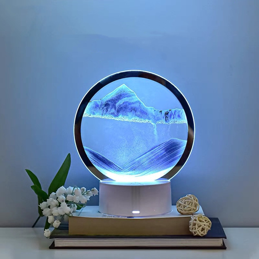 Sand Art Picture - โคมไฟทราย 3 มิติ LED 16 สี