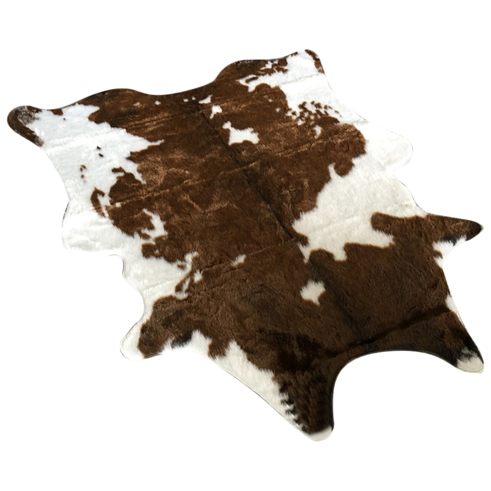 Cowhide Rug Faux - พรมหนังเทียม พรมลายหนังวัว พรมลายวัว สไตล์อเมริกัน สำหรับห้องนอน ห้องนั่งเล่น