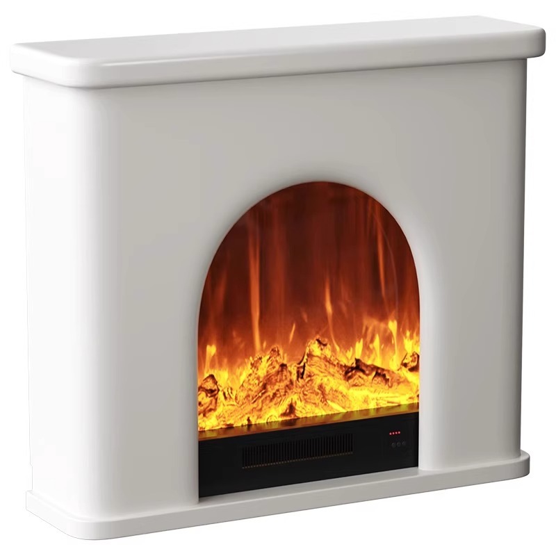 Home Decor Za - เตาผิงจำลองสไตล์ฝรั่งเศส ตู้ตกแต่งห้องนั่งเล่นพร้อมไฟ วิลล่าสไตล์อเมริกัน เครื่องทำความร้อนไฟฟ้าแบบเปลวไฟ