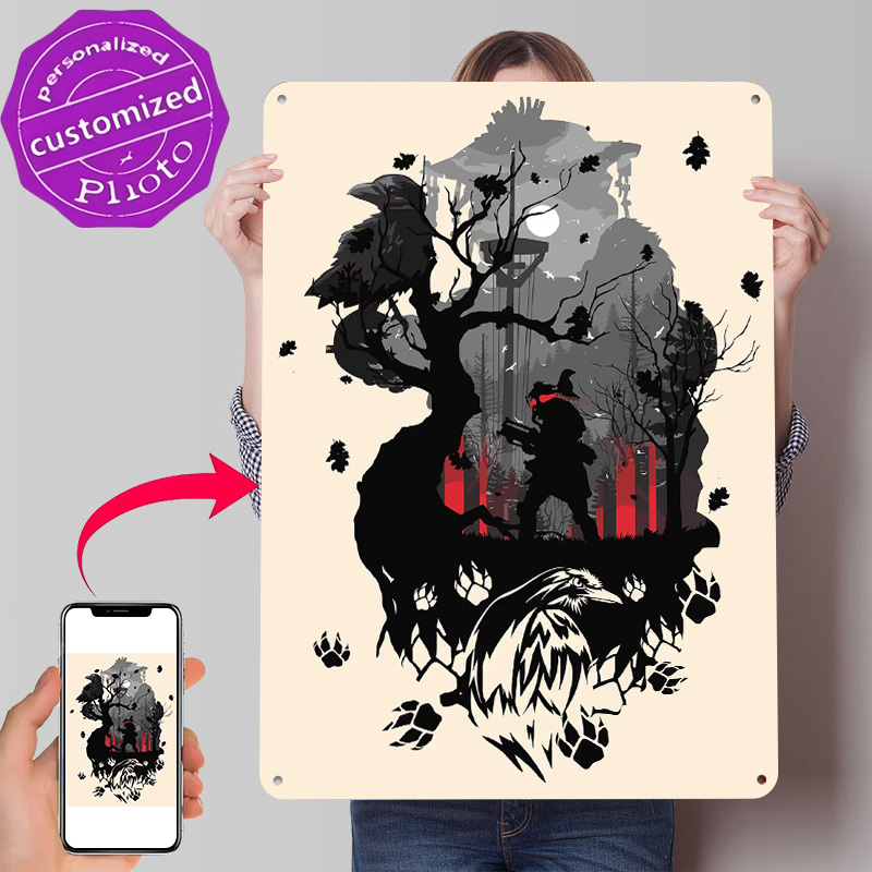 Home Decor Vector - โปสเตอร์โลหะลายเวกเตอร์ Apex Legends Bloodhound แบบ 3