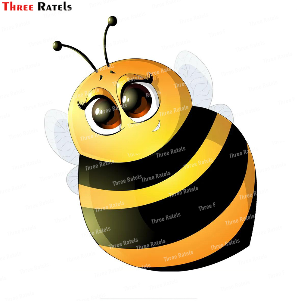 Home Decor Vector - สามRatels L13 สวยน่ารักBeeเวกเตอร์ขนาดต่างๆบุคลิกภาพPVC Decalสติกเกอร์รถHome Decor Wall