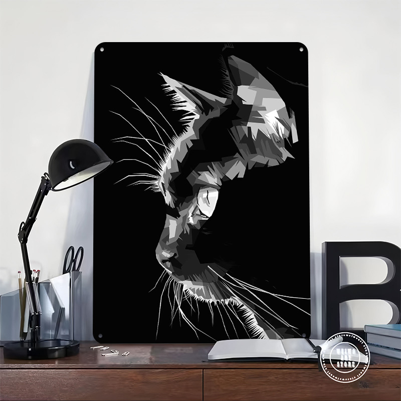 โปสเตอร์ลายแมวดำแบบเวกเตอร์ พิ - Home Decor Vector บทวิจารณ์และราคา