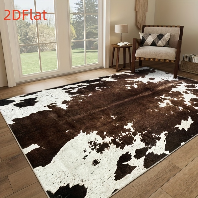 พรมปูพื้นลายหนังวัวแบบ 2 มิติ  - Cowhide Rug Faux บทวิจารณ์และราคา