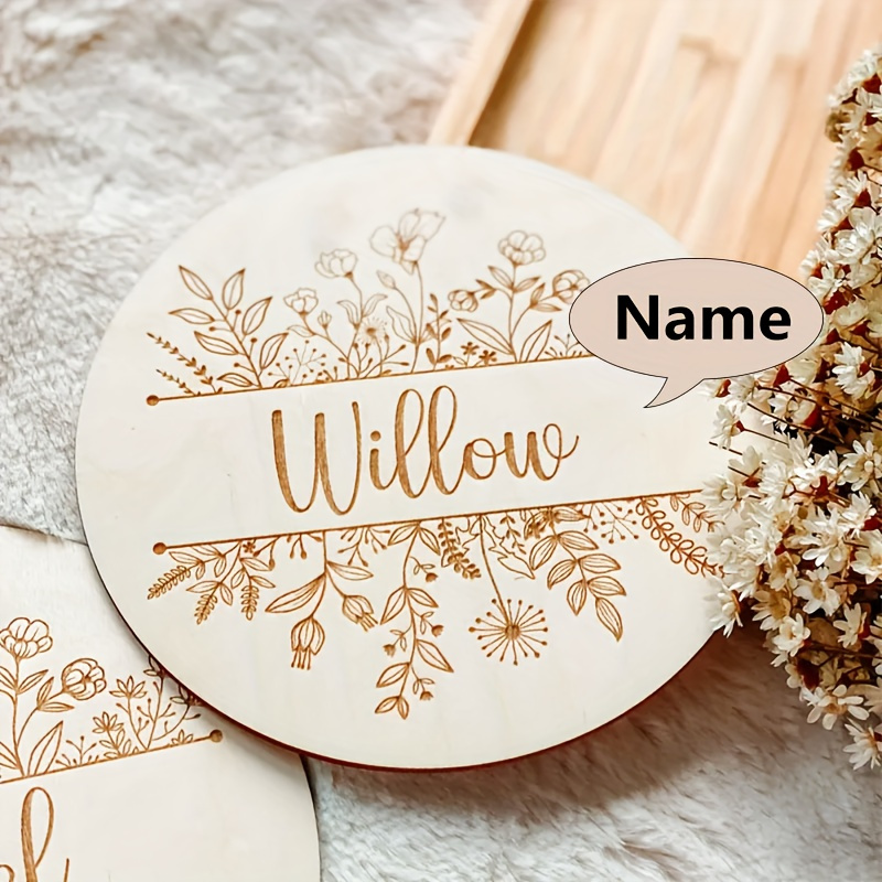 ป้ายชื่อสลักลายดอกไม้แบบส่วนตั - Home Decor Xmas บทวิจารณ์และราคา