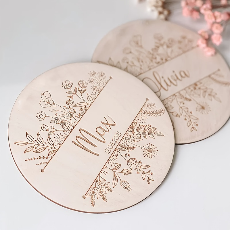 ป้ายชื่อสลักลายดอกไม้แบบส่วนตั - Home Decor Xmas บทวิจารณ์และราคา