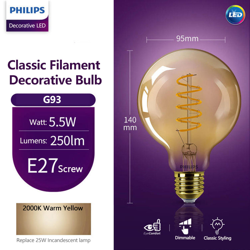 ฟิลิปส์หลอดไฟ LED ตกแต่ง ST64  - Philips Bulb Led Classic บทวิจารณ์และราคา