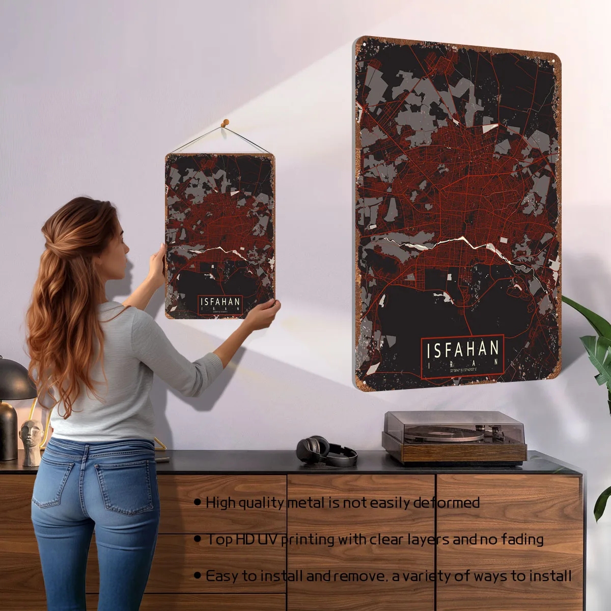 แผนที่เมืองอิสฟาฮาน อิหร่าน โป - Home Decor Vector บทวิจารณ์และราคา