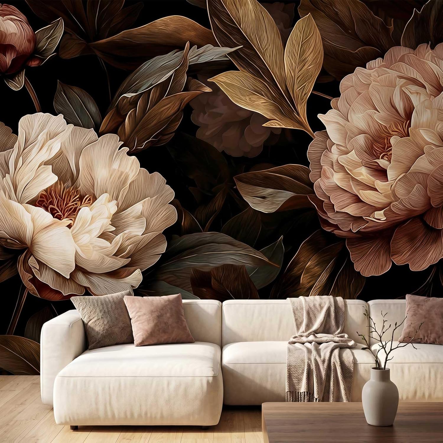 พรมแขวนผนังลายดอกโบตั๋นสุดหรู  - Home Decor Under 100 บทวิจารณ์และราคา