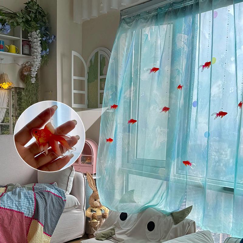 ผ้าม่านหน้าต่างโปร่งแสงสีฟ้าอ่ - Home Decor Under 100 บทวิจารณ์และราคา