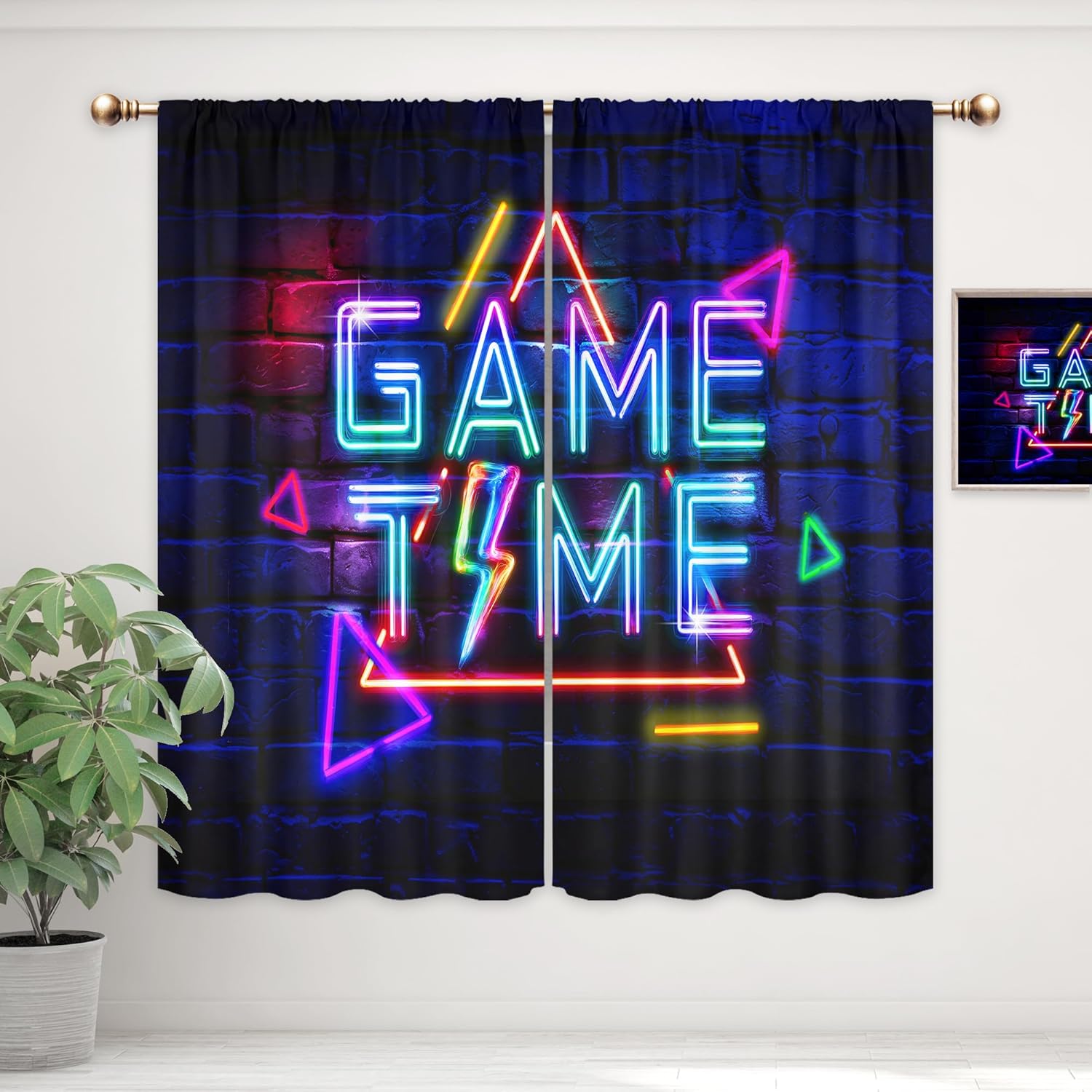 ม่านเกมมิ่งนีออนสำหรับห้องนอนเ - Home Decor Youtube Videos บทวิจารณ์และราคา
