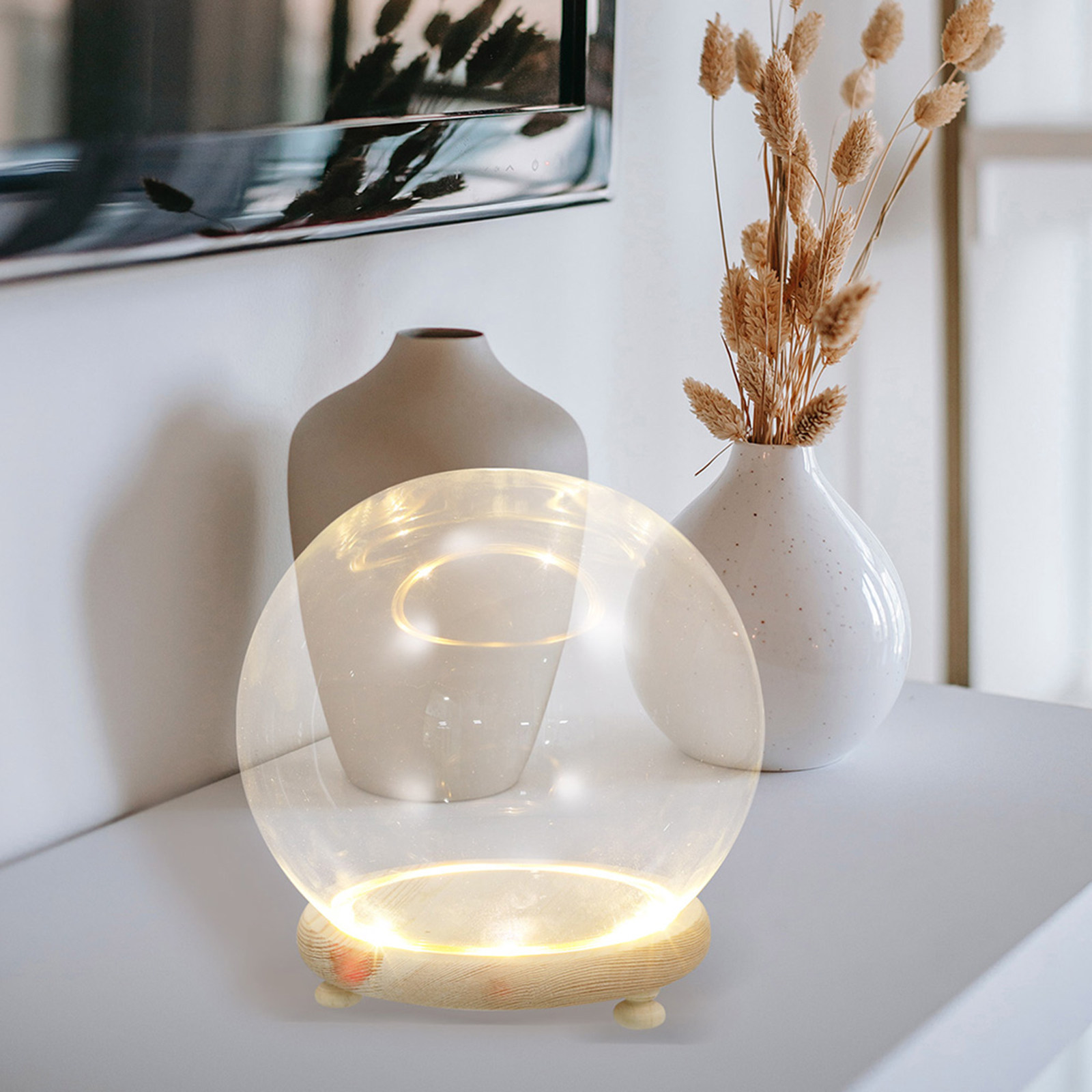 ฝาครอบโดมแก้วใสสำหรับดอกไม้ประ - Home Decor Shop บทวิจารณ์และราคา