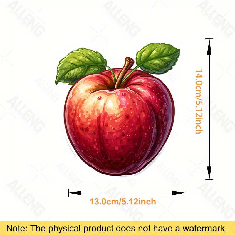 สติกเกอร์ลายแอปเปิ้ลสีแดง ALON - Home Decor Vector บทวิจารณ์และราคา