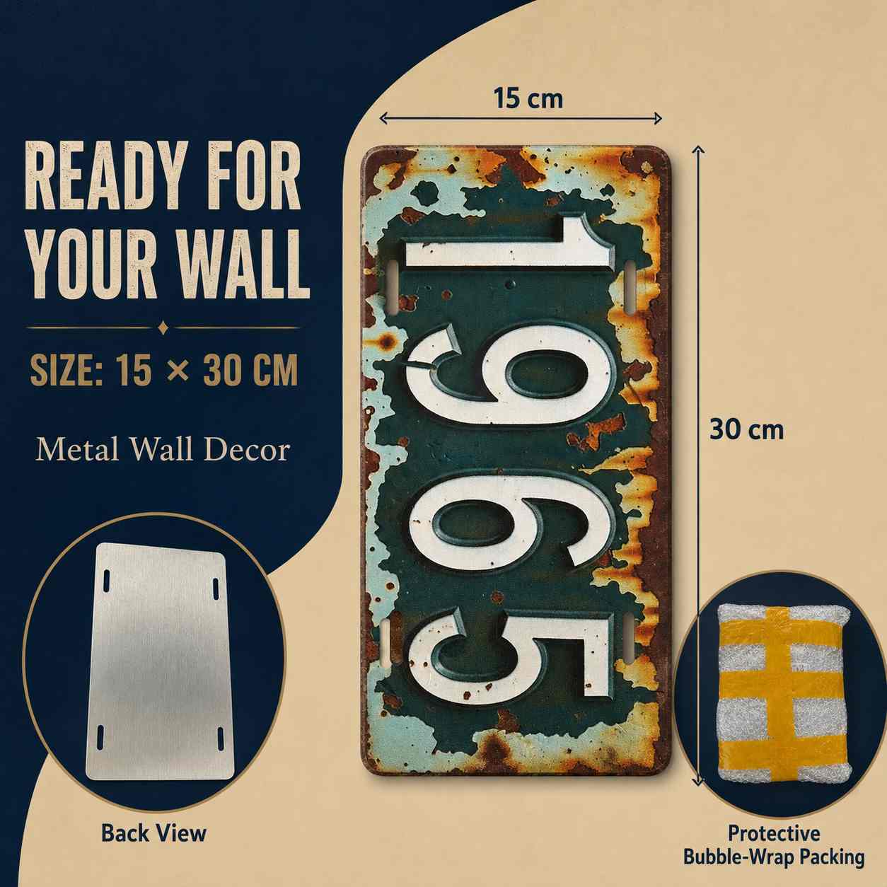 ป้ายวินเทจแบบแบน 2 มิติ, แผ่นป - Home Decor Jeddah บทวิจารณ์และราคา