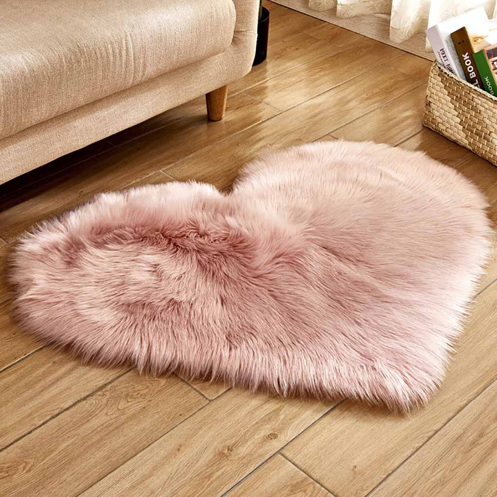 พรมขนเทียมรูปหัวใจพรมปูพื้นขนป - Cowhide Rug Faux บทวิจารณ์และราคา