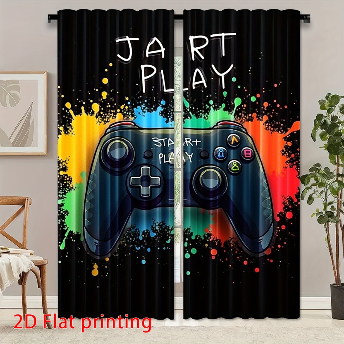 ผ้าม่านเกมมิ่ง ผ้าม่านวิดีโอเก - Home Decor Youtube Videos บทวิจารณ์และราคา