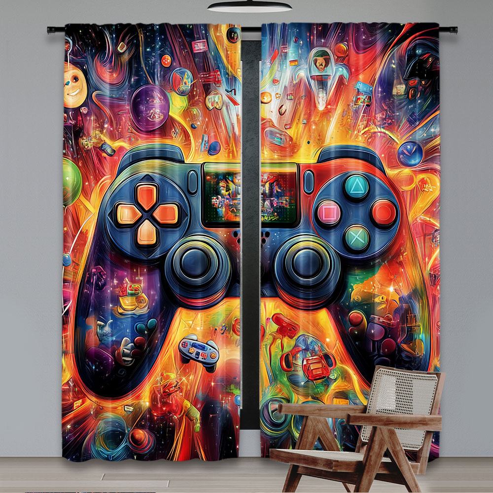 2 ชิ้นที่น่าพอใจเกมผ้าม่านห้อง - Home Decor Youtube Videos บทวิจารณ์และราคา