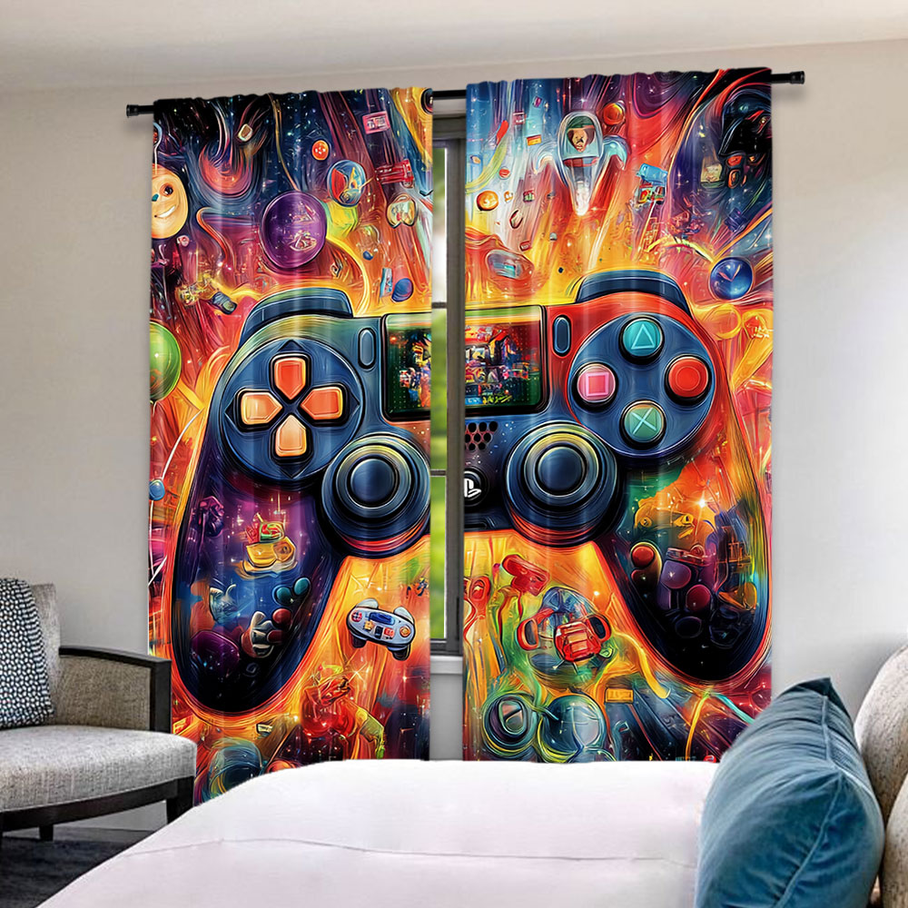 2 ชิ้นที่น่าพอใจเกมผ้าม่านห้อง - Home Decor Youtube Videos บทวิจารณ์และราคา