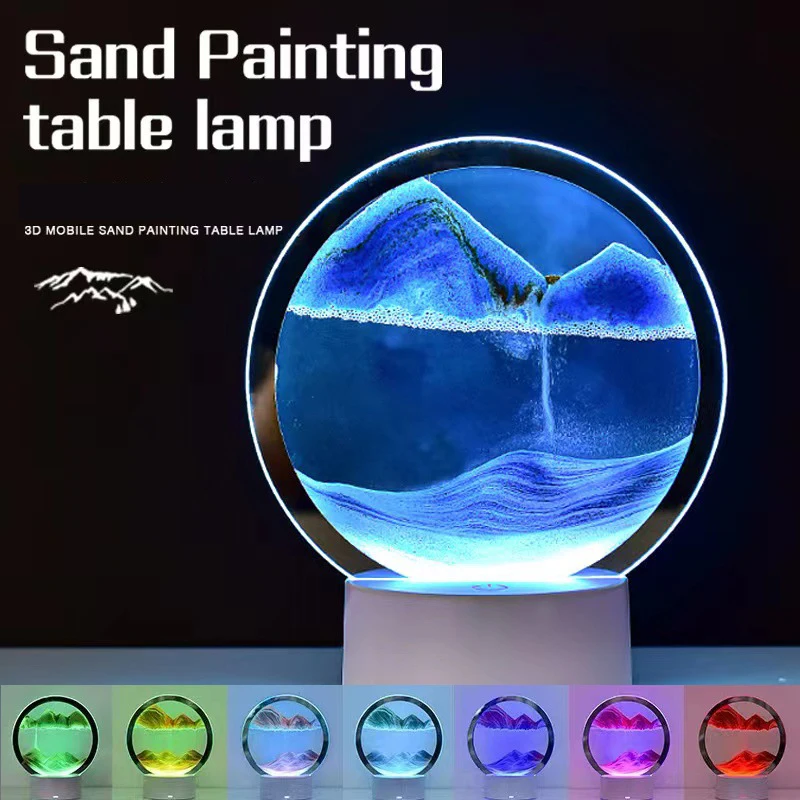 โคมไฟทราย 3 มิติ LED 16 สี ไฟ  - Sand Art Picture บทวิจารณ์และราคา
