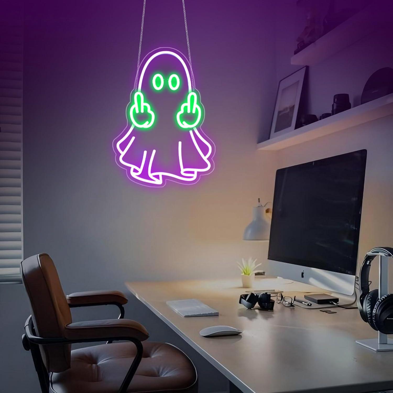 ป้ายไฟนีออนรูปผี ใช้พลังงานจาก - Home Decor Shop บทวิจารณ์และราคา