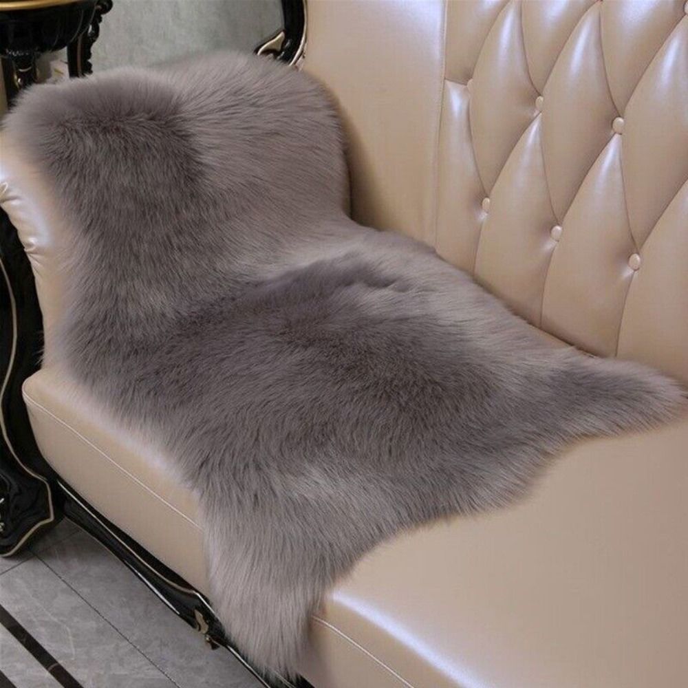 พรมขนปุยเทียมเนื้อนุ่มพรมขนแกะ - Cowhide Rug Faux บทวิจารณ์และราคา