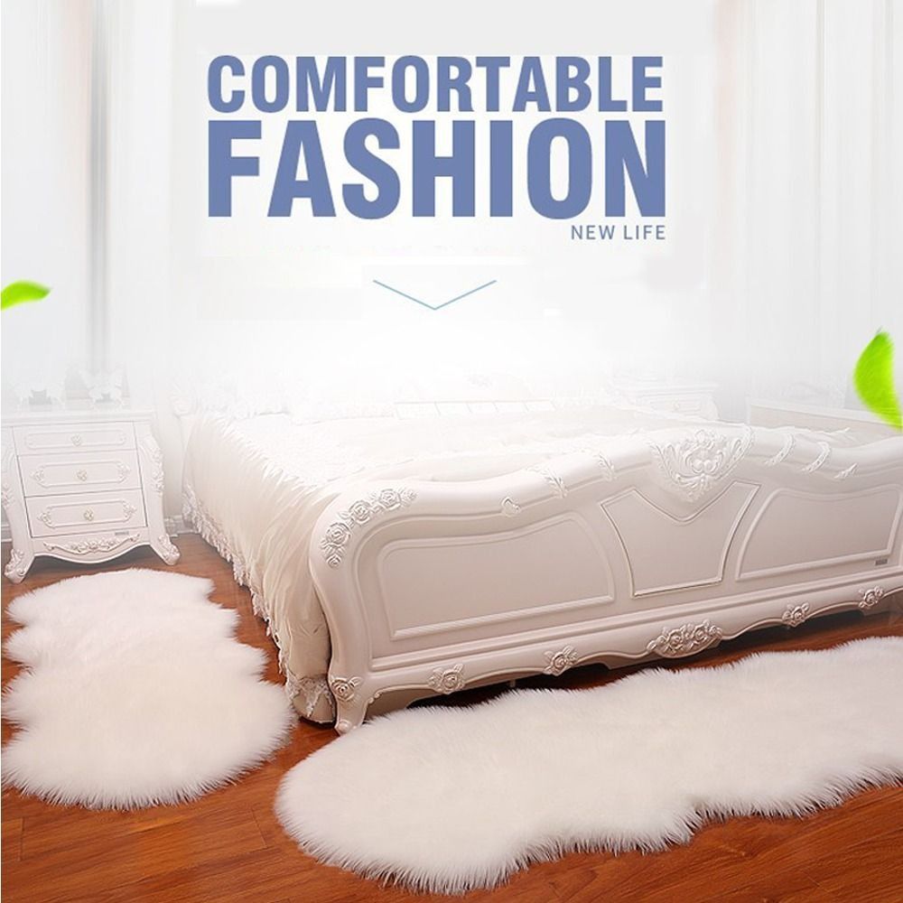 พรมขนปุยเทียมเนื้อนุ่มพรมขนแกะ - Cowhide Rug Faux บทวิจารณ์และราคา