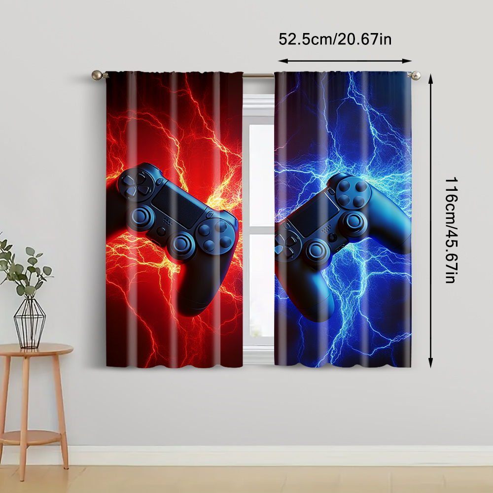 2 ชิ้น ผ้าม่านตกแต่งห้องเกมเมอ - Home Decor Youtube Videos บทวิจารณ์และราคา