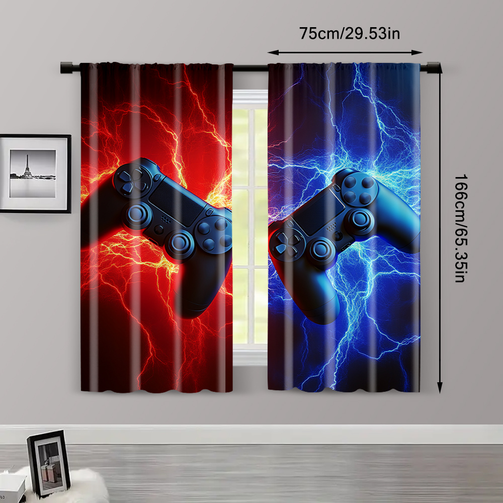 2 ชิ้น ผ้าม่านตกแต่งห้องเกมเมอ - Home Decor Youtube Videos บทวิจารณ์และราคา