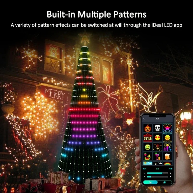 ไฟประดับต้นคริสต์มาสรูปดาว RGB - Home Decor Xmas บทวิจารณ์และราคา