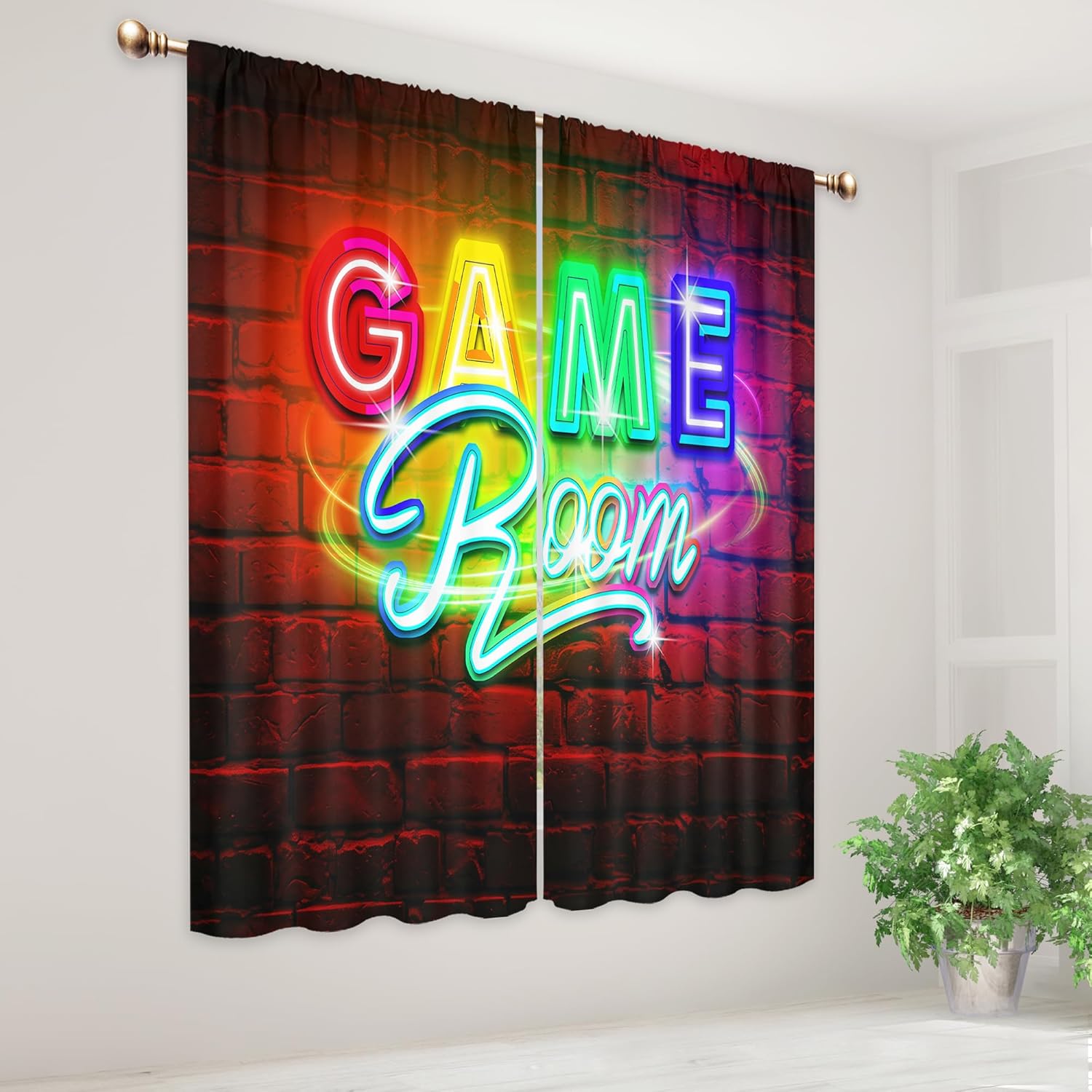 ผ้าม่านเกมมิ่งลายนีออน พร้อมรา - Home Decor Youtube Videos บทวิจารณ์และราคา