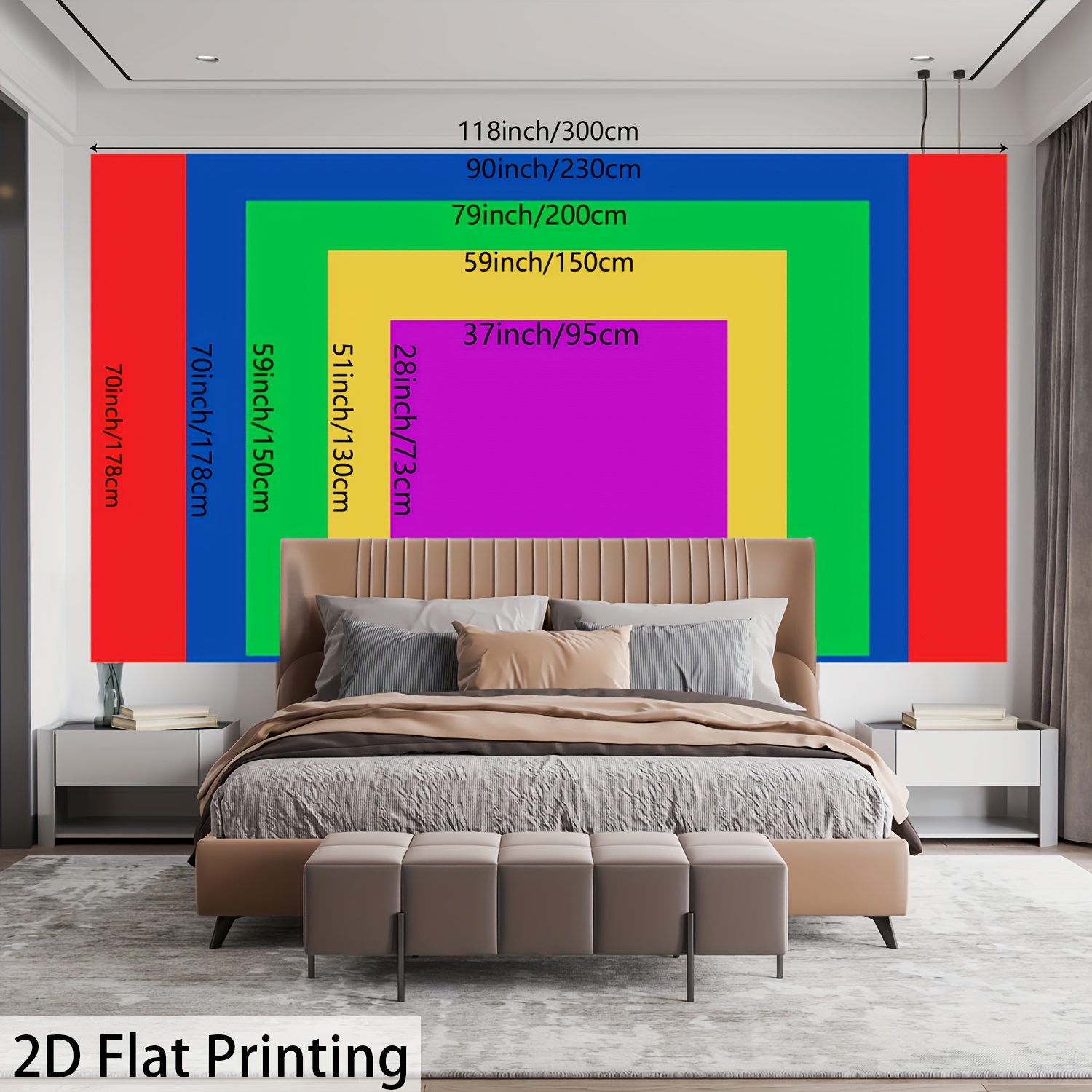 พรมแขวนผนังลายแมนดาลาสีสันสดใส - Home Decor Under 100 บทวิจารณ์และราคา