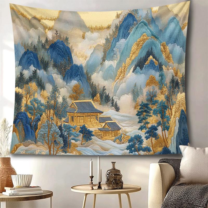 วินเทจจีนภาพทิวทัศน์จีนผ้าแขวน - Home Decor Under 100 บทวิจารณ์และราคา