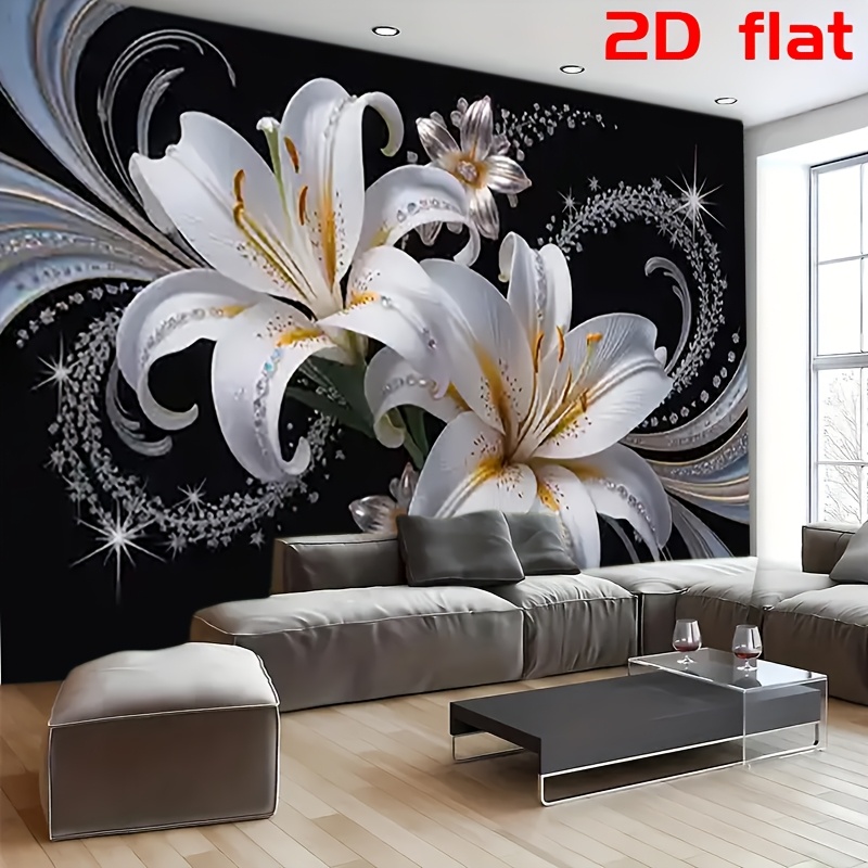 พรมแขวนผนังลายดอกลิลลี่สีขาวสุ - Home Decor Under 100 บทวิจารณ์และราคา
