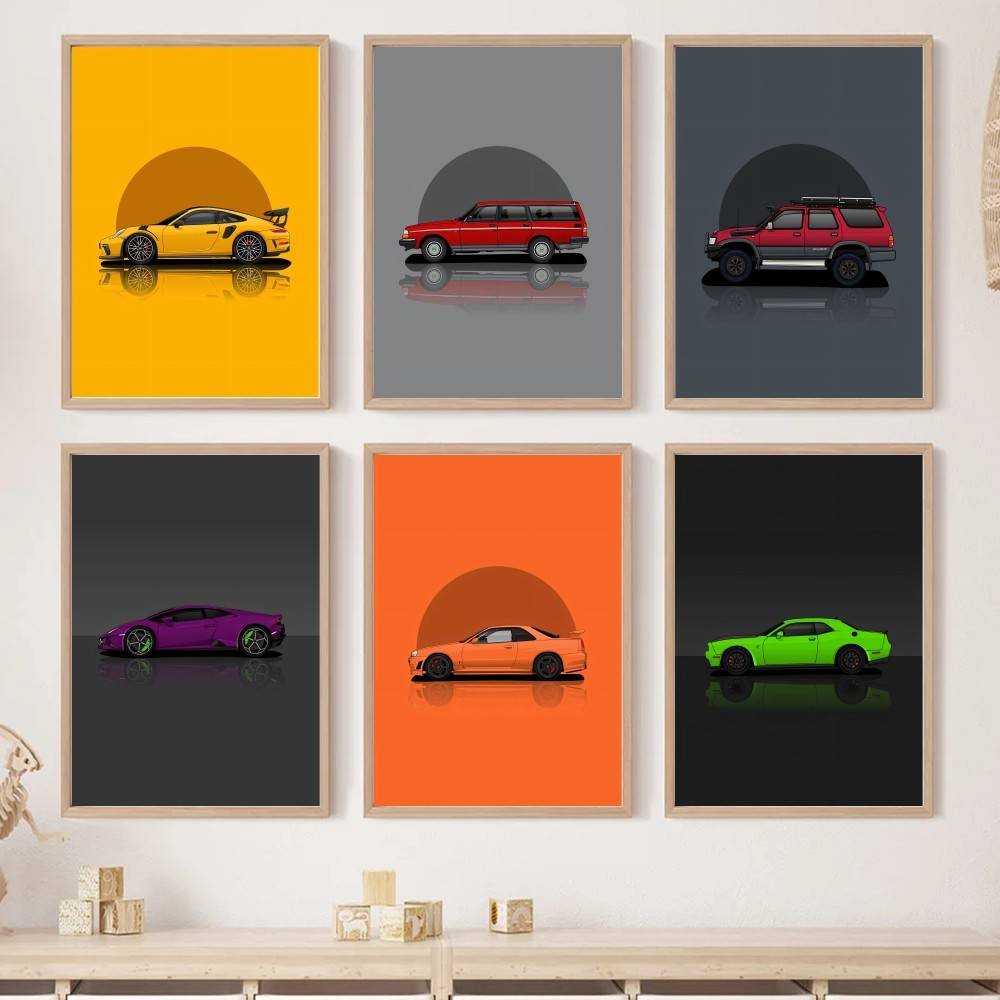 โปสเตอร์กระดาษรถยนต์ SUV สปอร์ - Home Decor Vector บทวิจารณ์และราคา