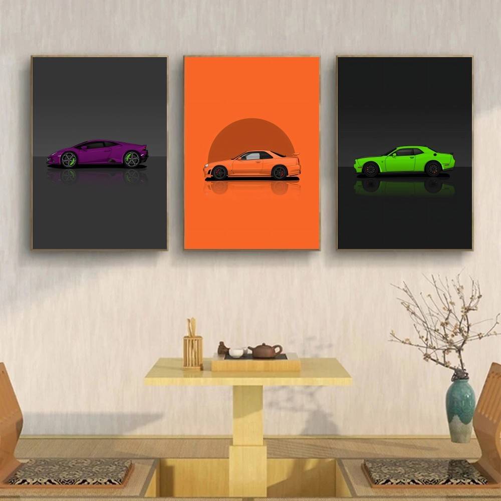 โปสเตอร์กระดาษรถยนต์ SUV สปอร์ - Home Decor Vector บทวิจารณ์และราคา