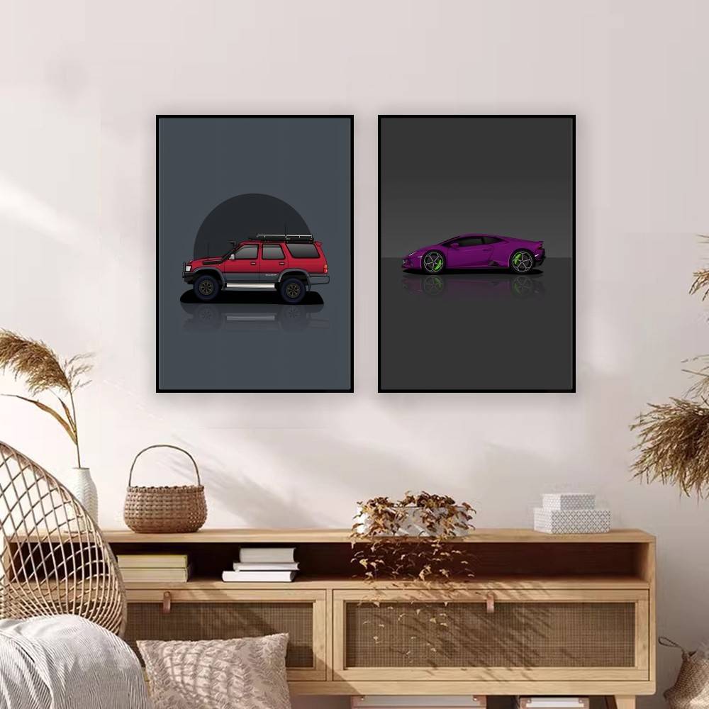โปสเตอร์กระดาษรถยนต์ SUV สปอร์ - Home Decor Vector บทวิจารณ์และราคา