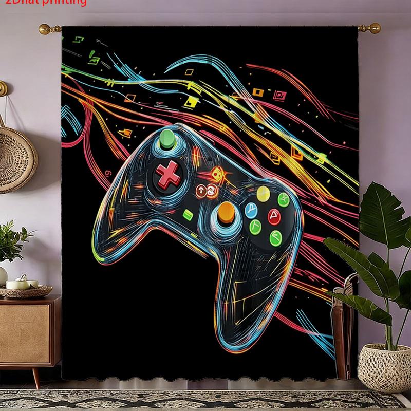 ผ้าม่านลายจอยสติ๊กเกมย้อนยุค 2 - Home Decor Youtube Videos บทวิจารณ์และราคา