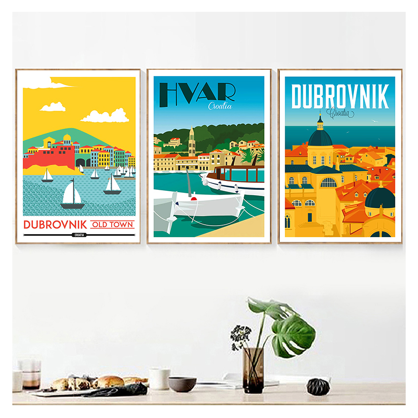 1 ชิ้น ภาพวาดบนผ้าใบแบบไม่มีกร - Home Decor Zagreb บทวิจารณ์และราคา