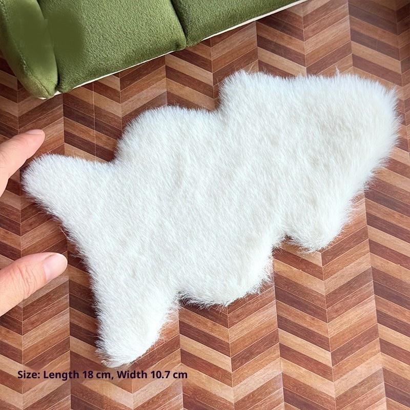 พรมขนแกะเทียมสำหรับบ้านตุ๊กตา  - Cowhide Rug Faux บทวิจารณ์และราคา