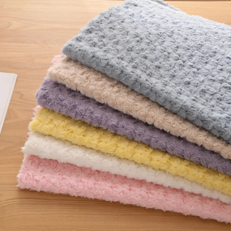 ผ้าขนสัตว์เทียมลายดอกกุหลาบ ผ้ - Home Decor Fabric บทวิจารณ์และราคา